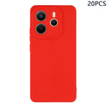 Bulk Purchasing 20Pcs For Xiaomi Redmi Note 14 4G (164.84mm) Case Precise Cutouts 1.3mm TPU Matte Phone Cover