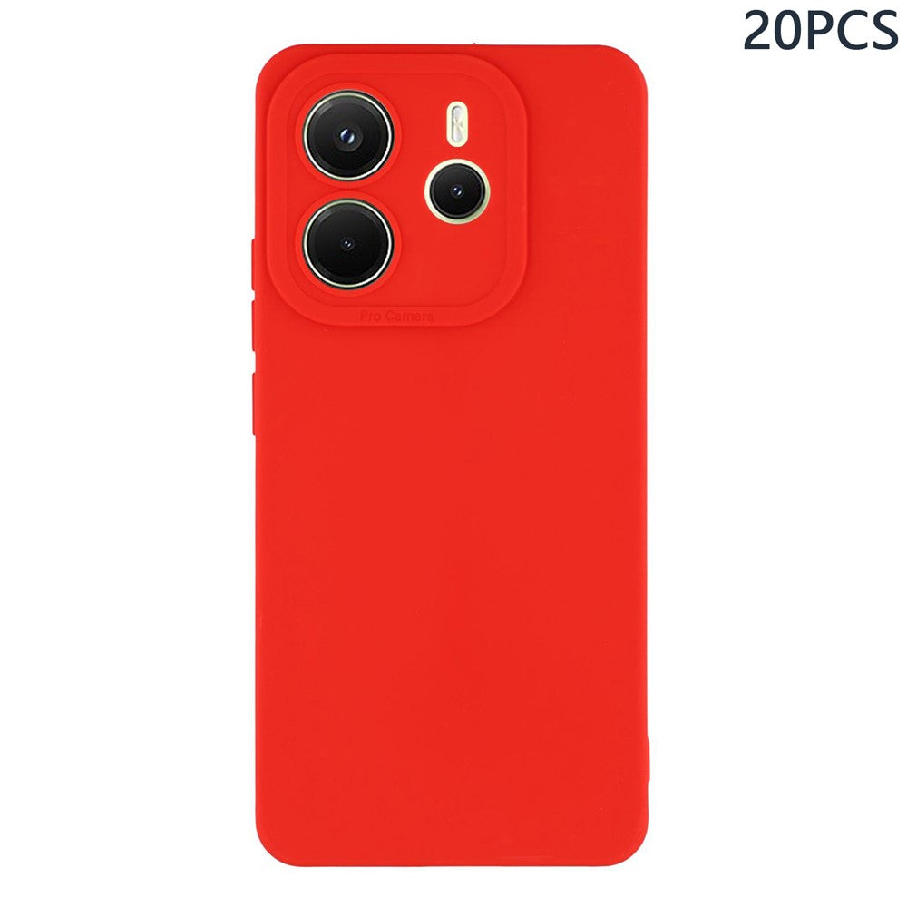 Bulk Purchasing 20Pcs For Xiaomi Redmi Note 14 4G (164.84mm) Case Precise Cutouts 1.3mm TPU Matte Phone Cover