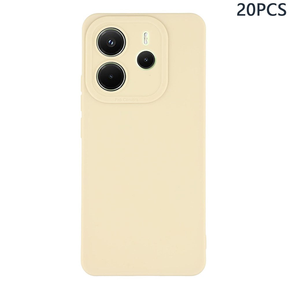Bulk Purchasing 20Pcs For Xiaomi Redmi Note 14 4G (164.84mm) Case Precise Cutouts 1.3mm TPU Matte Phone Cover