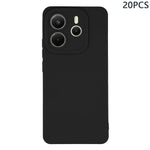 Storköp av 20 st. skal för Xiaomi Redmi Note 14 5G, precisa utskärningar, 1,3 mm, matt TPU-fodral