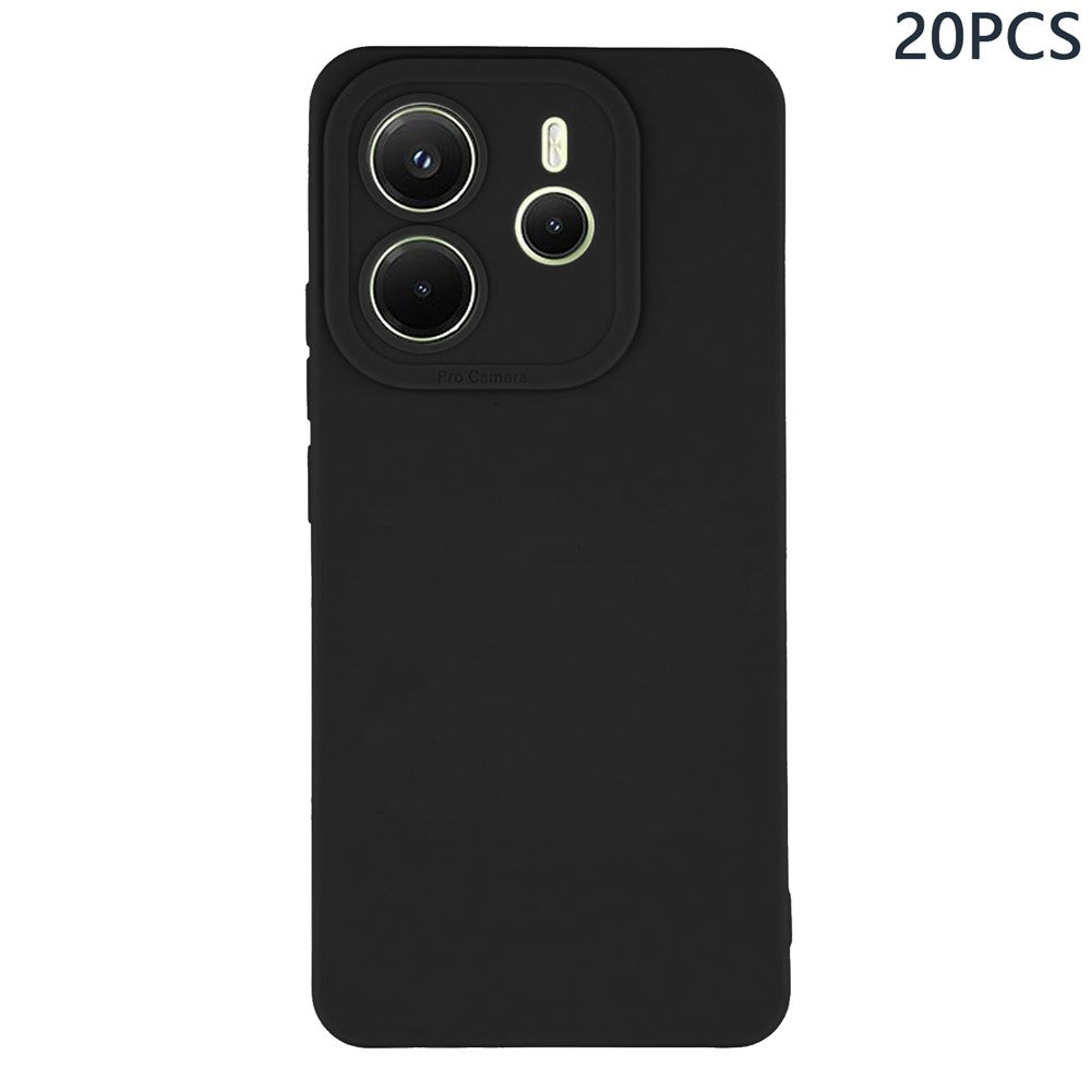 Storköp av 20 st. skal för Xiaomi Redmi Note 14 5G, precisa utskärningar, 1,3 mm, matt TPU-fodral