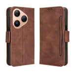 For Huawei Pura 80 Leather Case Phone Wallet Cover with Multiple Card Slots