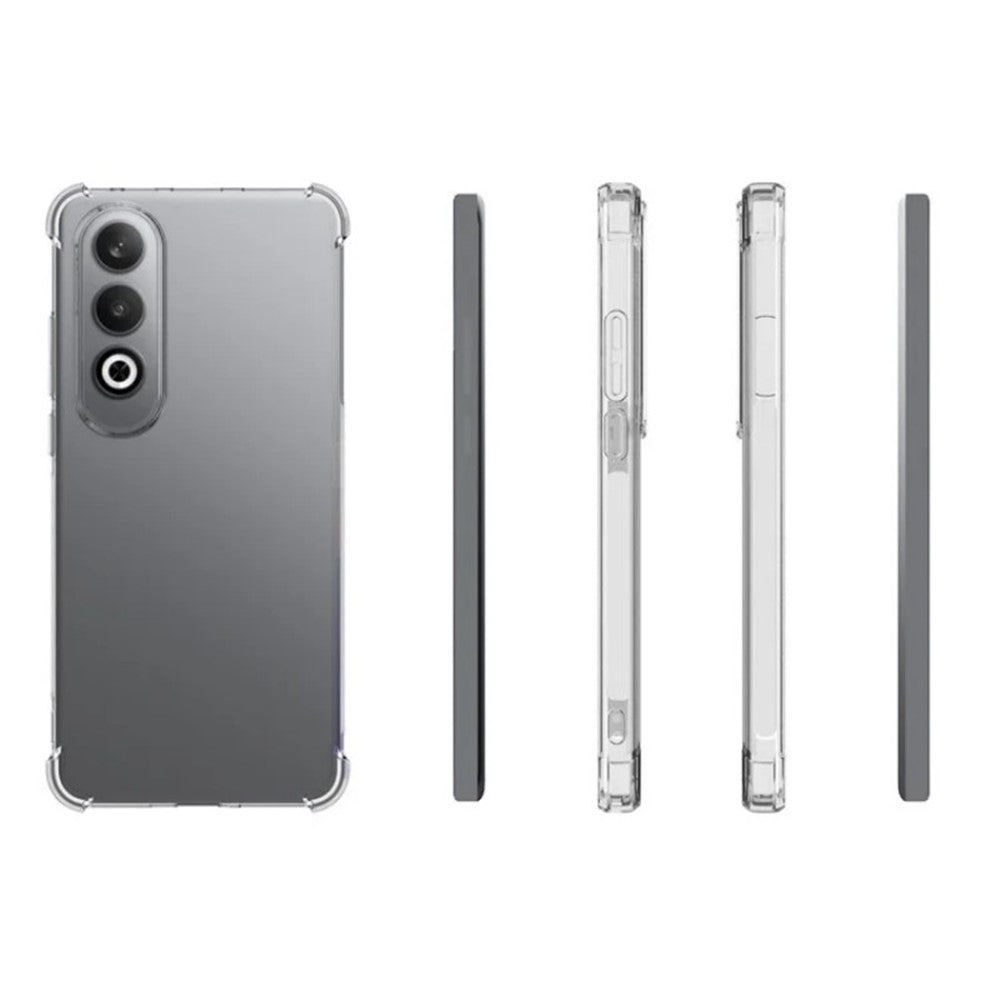 WANLONFENG För OnePlus Nord CE4 5G Bakstycke TM-serien 2.0mm Genomskinligt TPU-mobilskal (stort linshål)