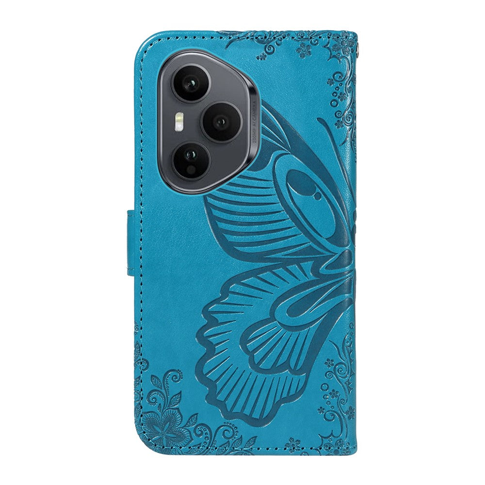 For Honor 400 Pro 5G (Global) Case Butterfly Pattern PU Leather Folio Flip Phone Cover