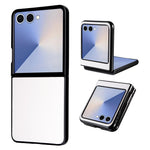 For Samsung Galaxy Z Flip7 5G Case Litchi Texture Leather + Hard PC Phone Cover