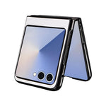 For Samsung Galaxy Z Flip7 5G Case PU Leather Hard PC Protective Phone Cover