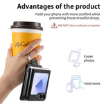 For Samsung Galaxy Z Flip5 5G Case Card Holder Kickstand Retro Texture Leather Back Cover
