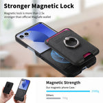 Til Samsung Galaxy Z Flip7 5G Magnetisk Etui Twill Tekstur Læder Bagcover med Kortlomme