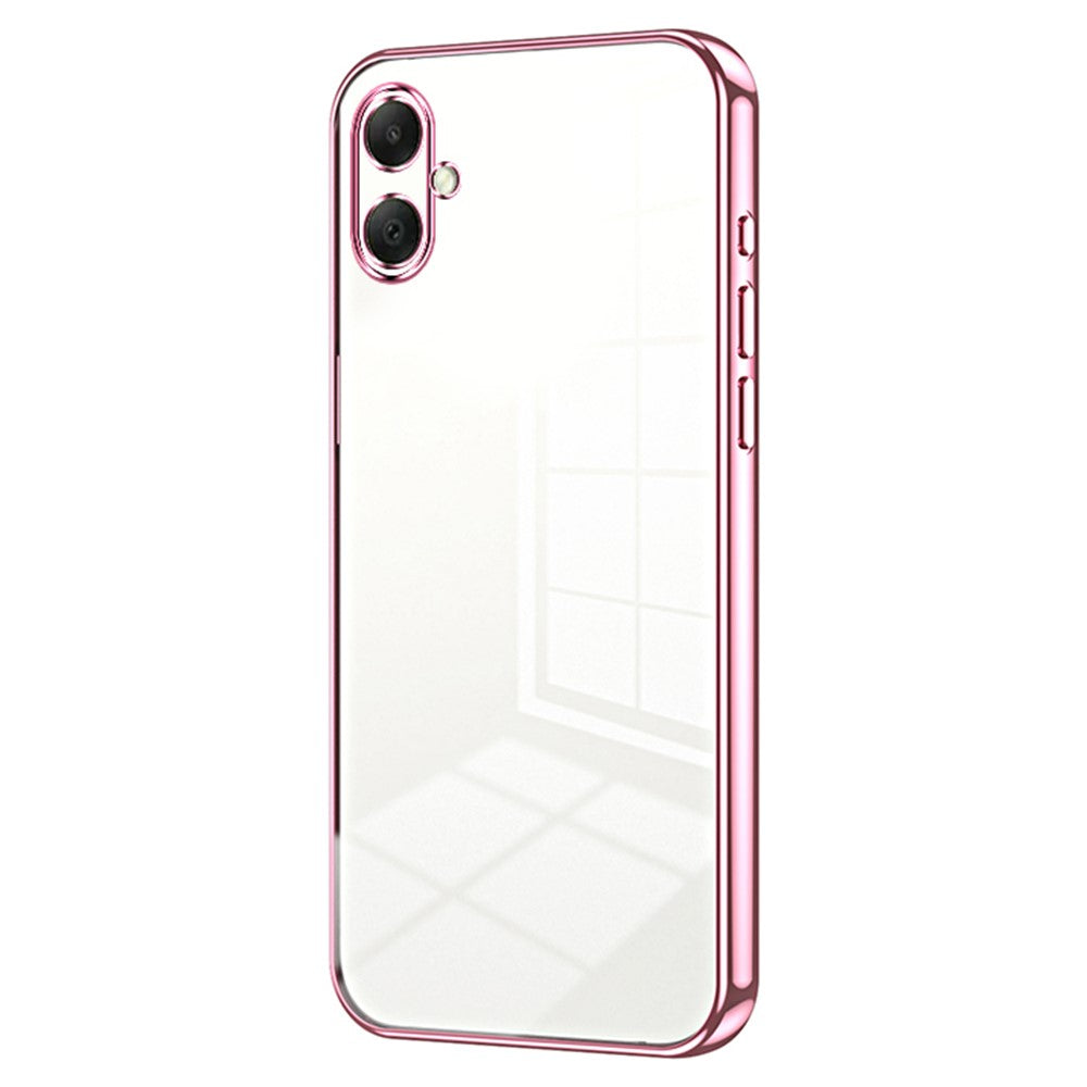 Samsung Galaxy A08 5G / A08 4G / A07 4G / A07s 4G skal galvaniserad ram mjukt TPU mobilskal