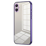 Samsung Galaxy A08 5G / A08 4G / A07 4G / A07s 4G-cover med galvaniseret ramme og blødt TPU-mobilcover
