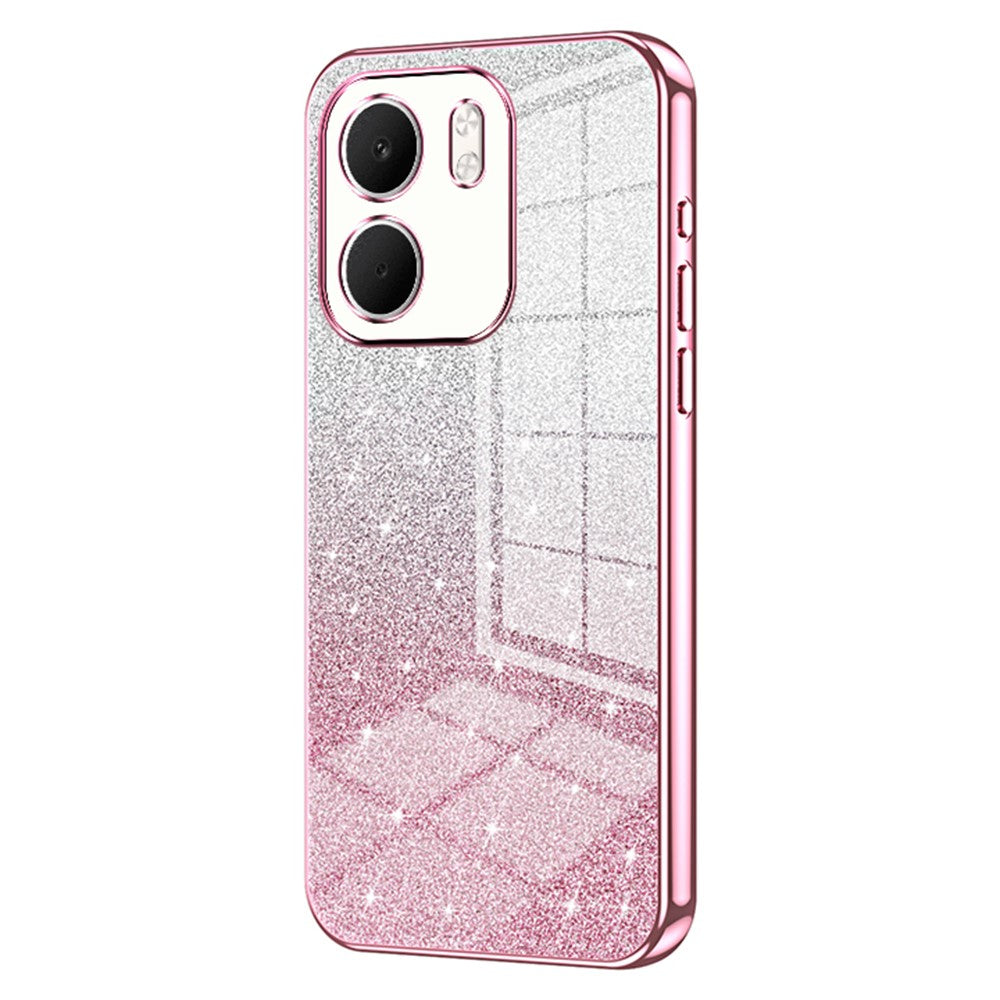 For Oppo A5x 5G Case Electroplating Gradient Glitter TPU Phone Cover