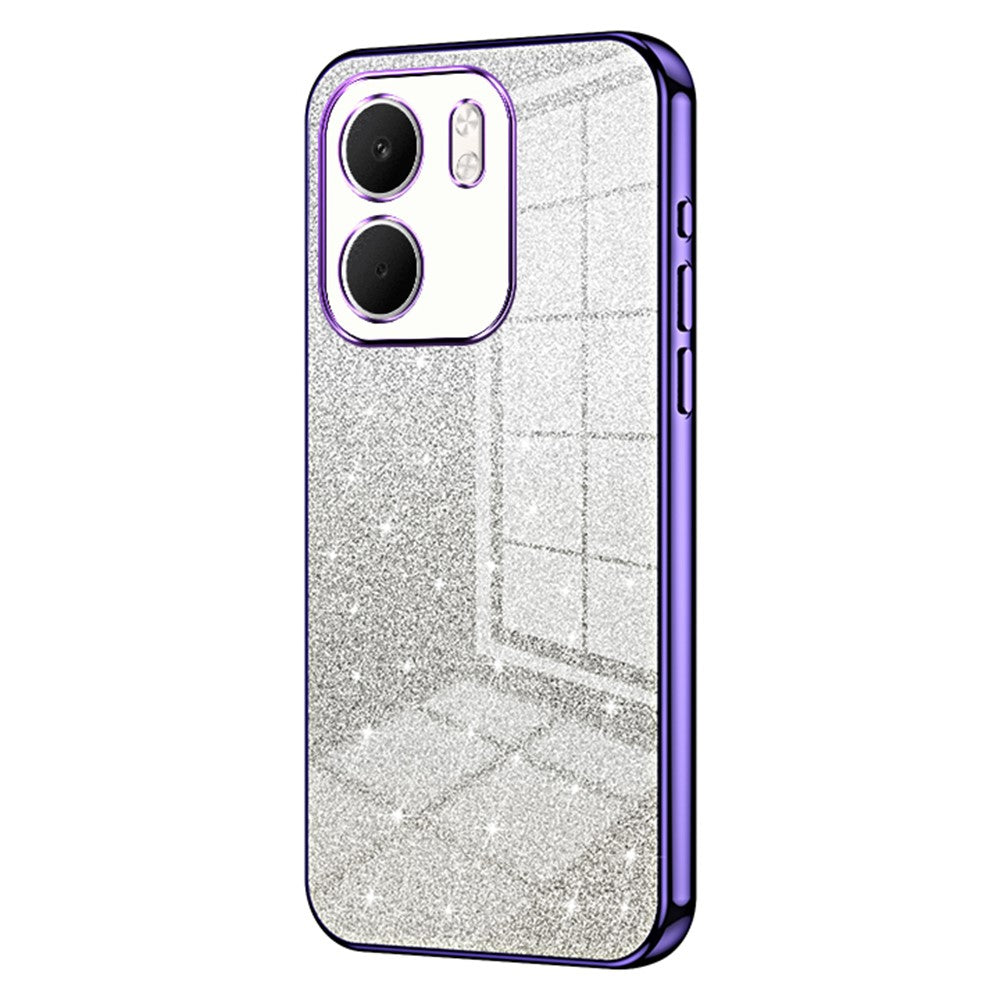For Oppo A5x 5G Case Electroplating Gradient Glitter TPU Phone Cover