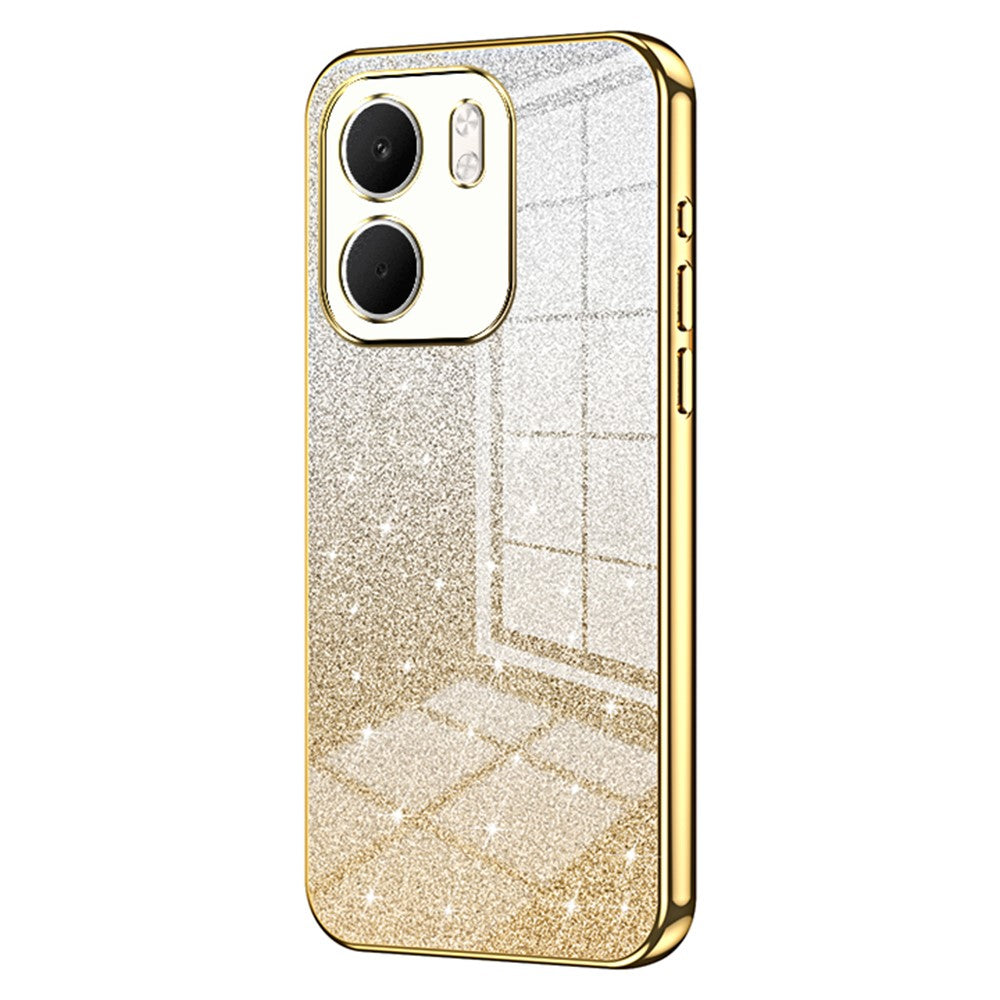 For Oppo A5x 5G Case Electroplating Gradient Glitter TPU Phone Cover