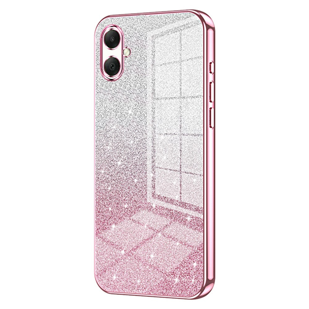 For Samsung Galaxy A08 5G / A08 4G / A07 4G Case Electroplating Gradient Glitter TPU Phone Cover