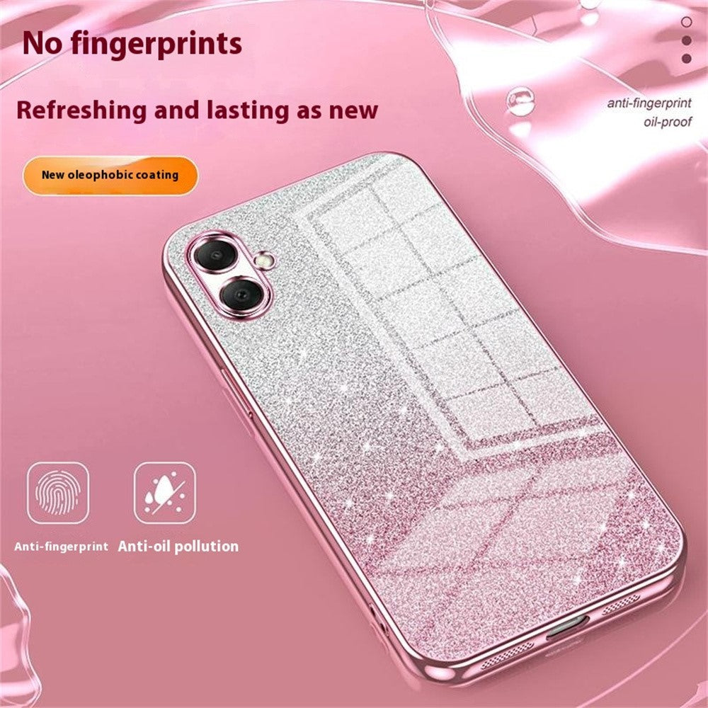 For Samsung Galaxy A08 5G / A08 4G / A07 4G Case Electroplating Gradient Glitter TPU Phone Cover