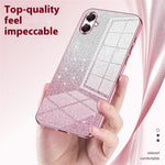 For Samsung Galaxy A08 5G / A08 4G / A07 4G Case Electroplating Gradient Glitter TPU Phone Cover