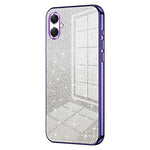 For Samsung Galaxy A08 5G / A08 4G / A07 4G Case Electroplating Gradient Glitter TPU Phone Cover