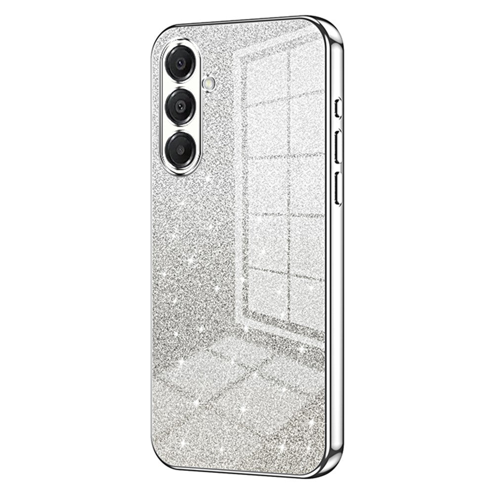 Til Samsung Galaxy A18 5G / A18 4G / A17 5G / A17 4G etui Elektrobelægning Gradient Glitter TPU telefoncover
