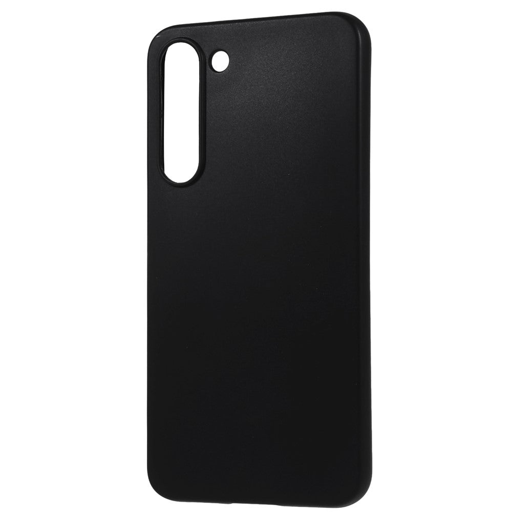 For Samsung Galaxy S23+ Shockproof Flexible TPU Phone Cover Black Matte Drop-Proof Grip Case