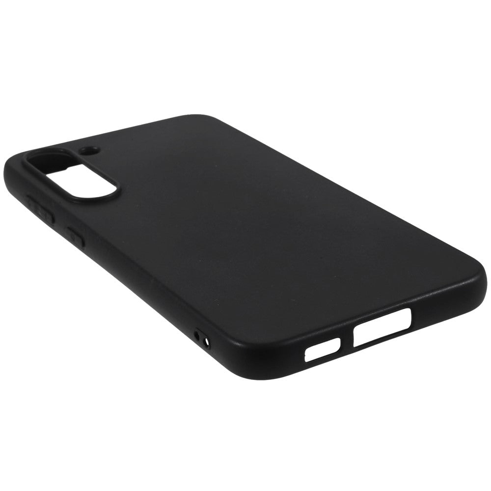For Samsung Galaxy S23+ Shockproof Flexible TPU Phone Cover Black Matte Drop-Proof Grip Case