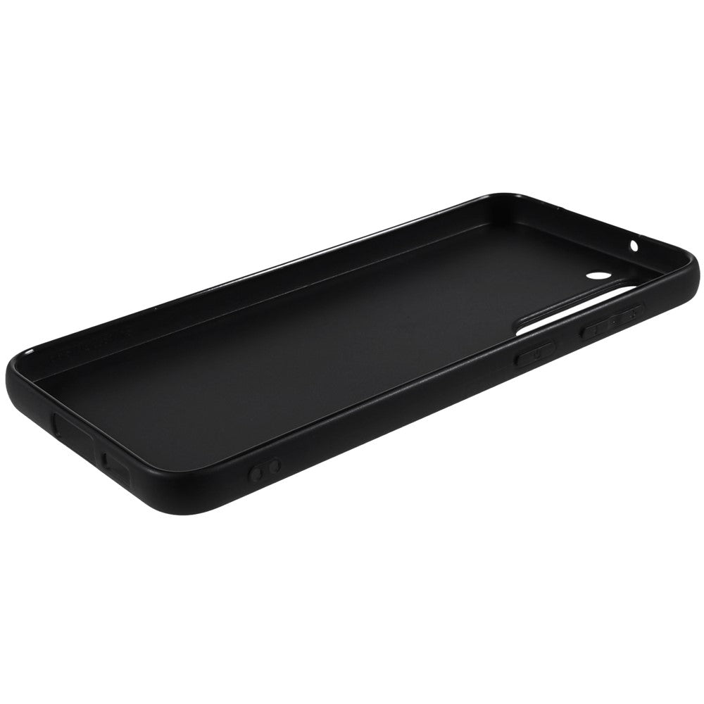 For Samsung Galaxy S23+ Shockproof Flexible TPU Phone Cover Black Matte Drop-Proof Grip Case