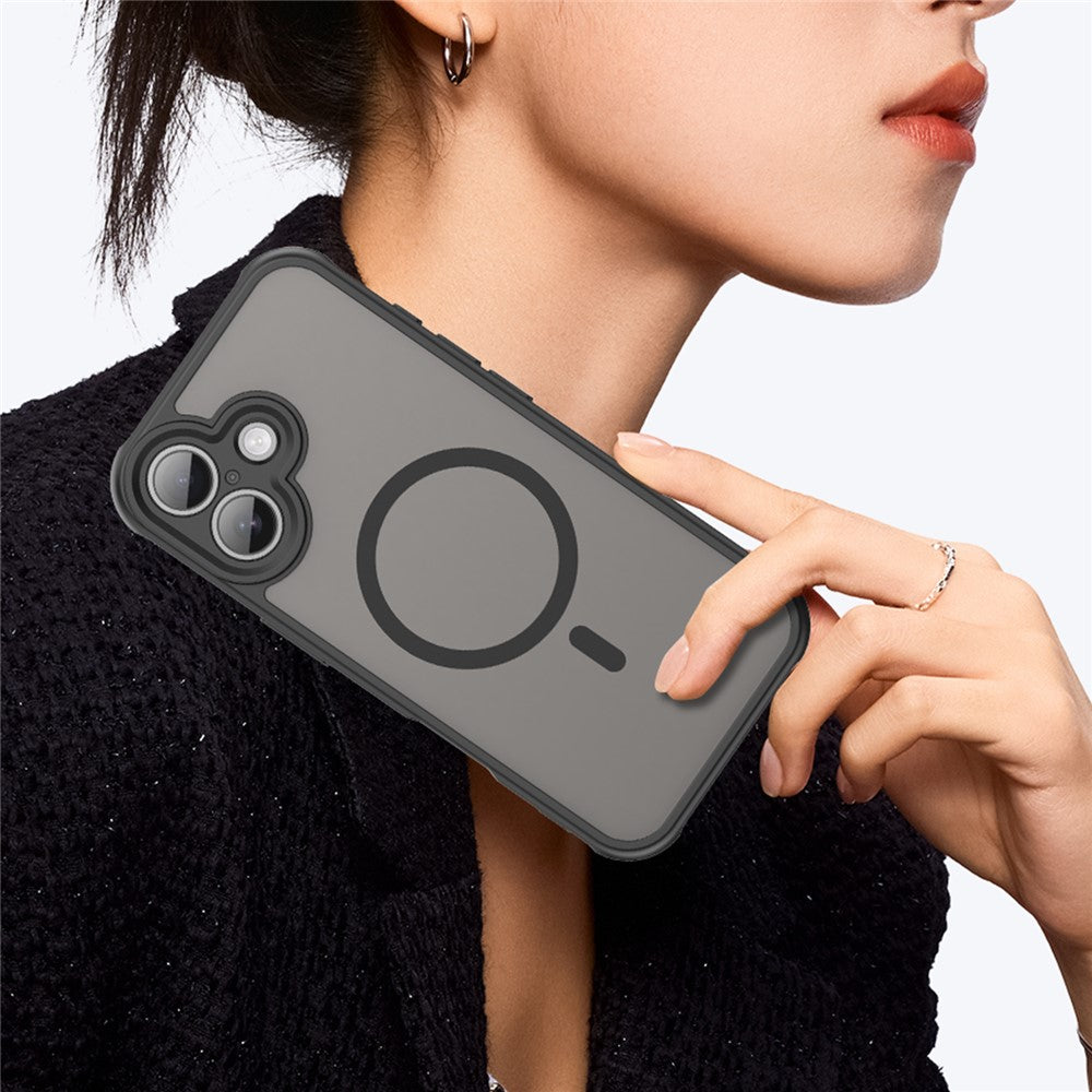 Til iPhone 17 Cover Kompatibel med MagSafe Anti Drop PC + TPU Telefoncover