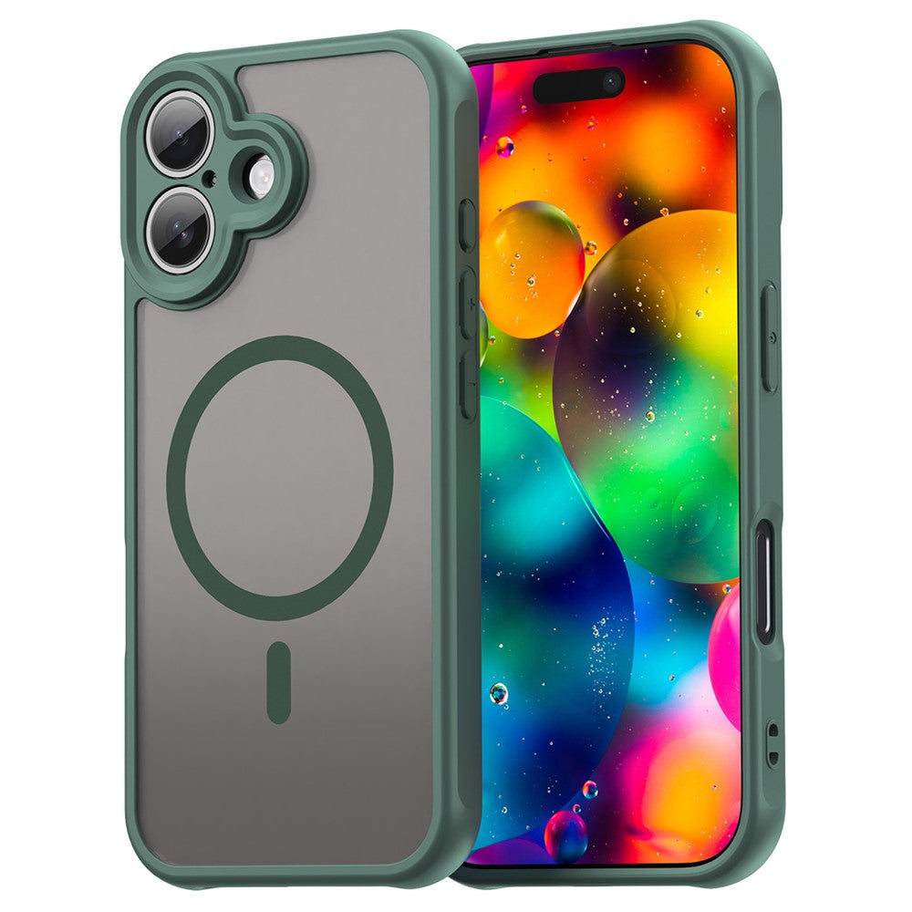 Til iPhone 17 Cover Kompatibel med MagSafe Anti Drop PC + TPU Telefoncover