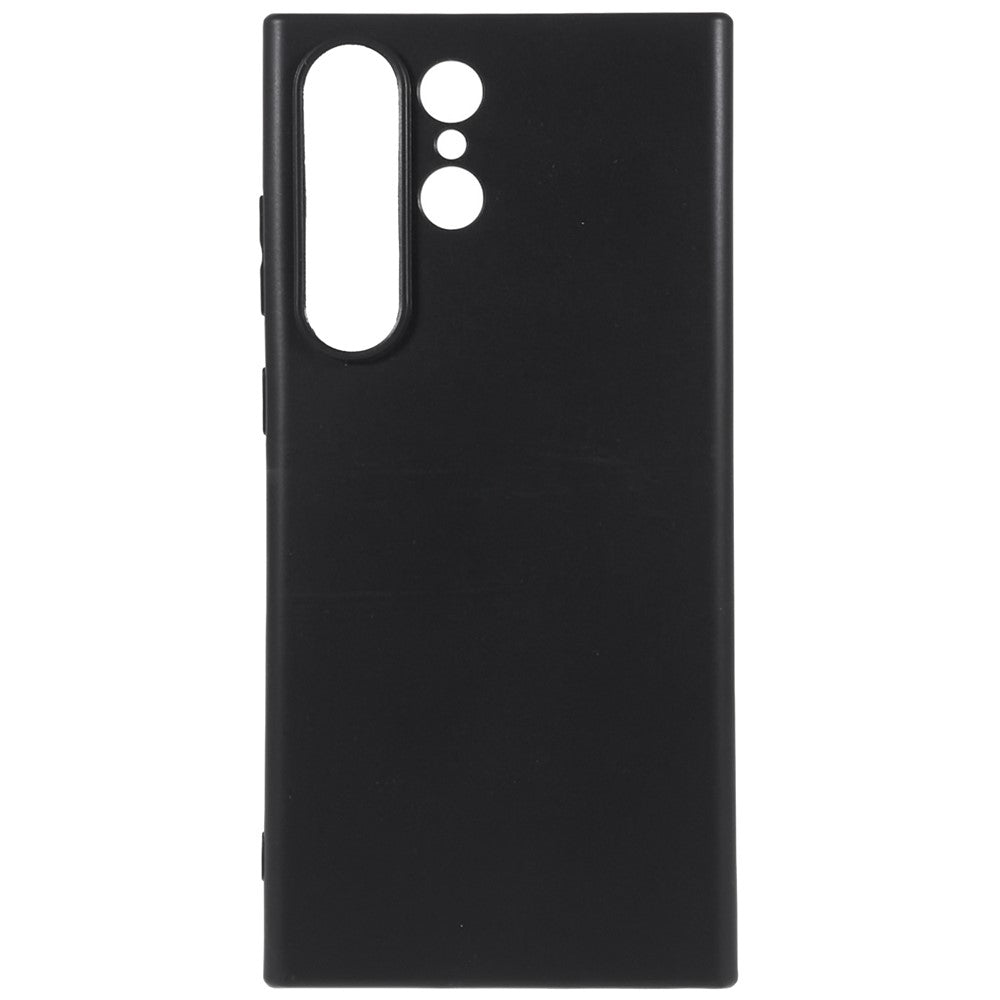For Samsung Galaxy S23 Ultra Soft TPU Cover Black Matte Anti-Scratch Anti-Fingerprint Phone Case