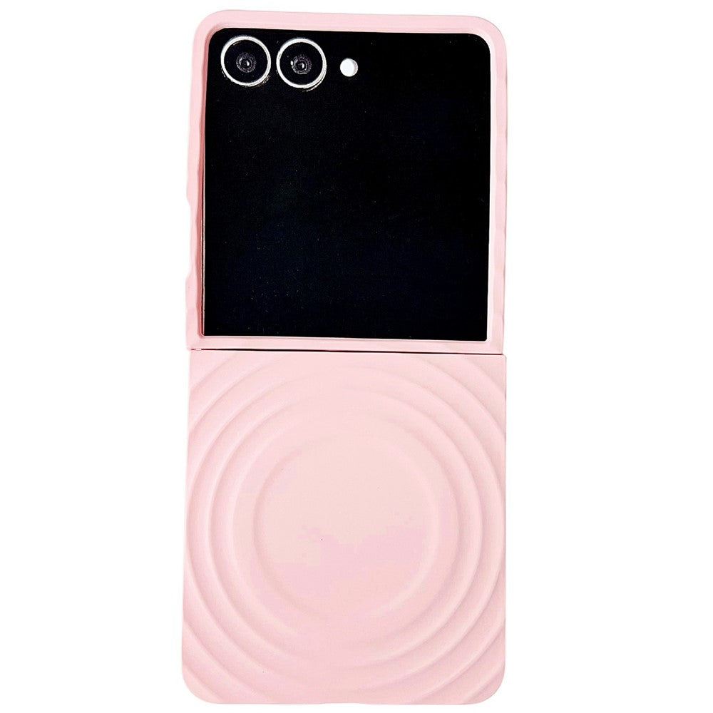 For Samsung Galaxy Z Flip7 5G Magnetic Case Skin-Touch Wave Texture Hard PC Phone Cover