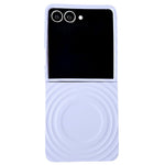 For Samsung Galaxy Z Flip7 5G Magnetic Case Skin-Touch Wave Texture Hard PC Phone Cover