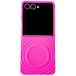 For Samsung Galaxy Z Flip7 5G Magnetic Case Skin-Touch Wave Texture Hard PC Phone Cover