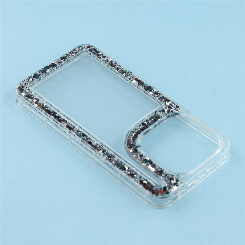 For Xiaomi Redmi Note 14 4G (163.25mm) Case Glitter Epoxy Soft TPU Clear Back Cover