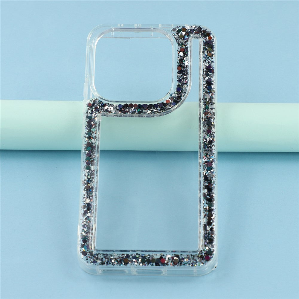 For Xiaomi Redmi Note 14 4G (163.25mm) Case Glitter Epoxy Soft TPU Clear Back Cover