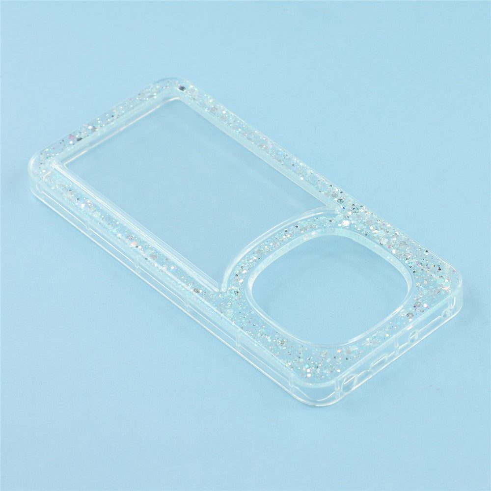 For Xiaomi Redmi Note 14 Pro 4G Case Glitter Epoxy Soft TPU Clear Back Cover