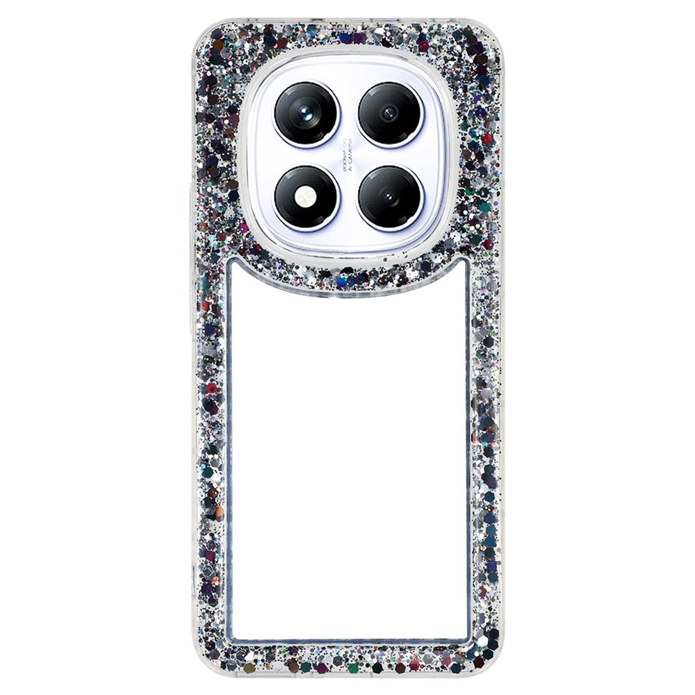 For Xiaomi Redmi Note 14 Pro 5G / Poco X7 5G Case Glitter Epoxy Soft TPU Clear Back Cover