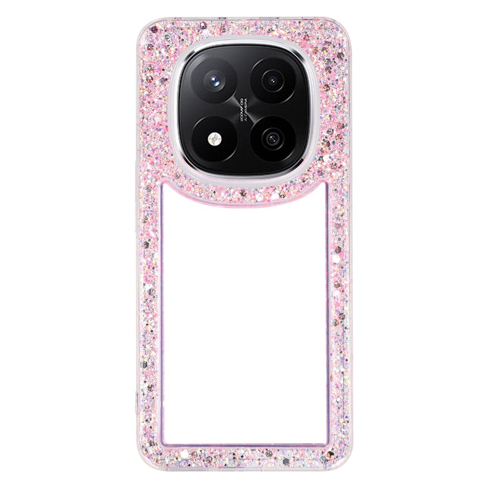 For Xiaomi Redmi Note 14 Pro+ 5G Case Glitter Epoxy Soft TPU Clear Back Cover