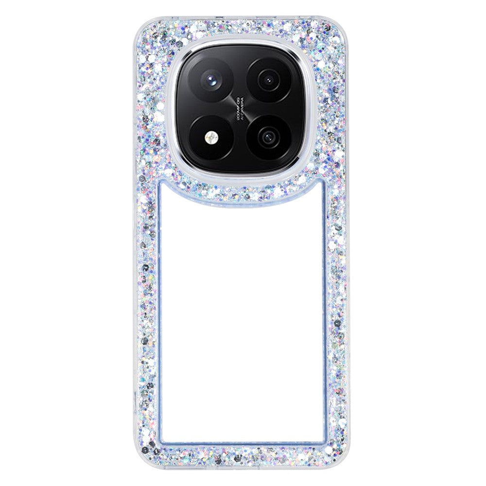 For Xiaomi Redmi Note 14 Pro+ 5G Case Glitter Epoxy Soft TPU Clear Back Cover
