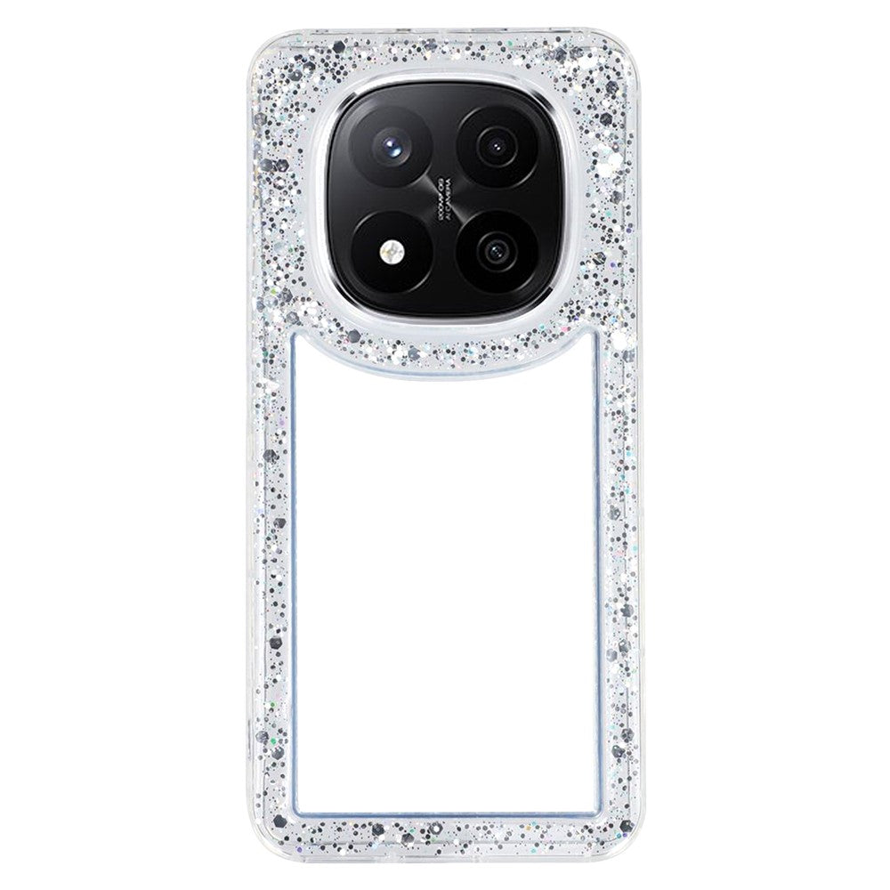 For Xiaomi Redmi Note 14 Pro+ 5G Case Glitter Epoxy Soft TPU Clear Back Cover