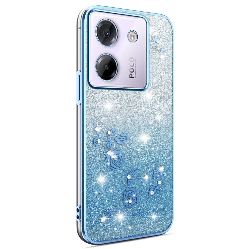 KADEM For Xiaomi Poco M7 Pro 5G Case Flower TPU Flexible Gradient Phone Cover