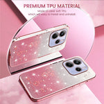 KADEM For Xiaomi Redmi Note 14 4G (164.84mm) Case Flower TPU Flexible Gradient Phone Cover