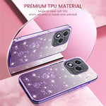 KADEM For Honor 400 Lite 5G Case Flower TPU Flexible Gradient Phone Cover
