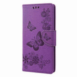 For Xiaomi 12T 5G / Redmi K50 Ultra 5G Butterflies Flower Imprinting Shockproof Wallet Case PU Leather Stand Magnetic Closure Flip Folio Phone Cover