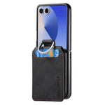 For Samsung Galaxy Z Flip7 5G Case Card Holder Kickstand Retro Texture Leather Back Cover