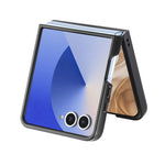 For Samsung Galaxy Z Flip7 5G Magnetic Case Denim Texture Leather + PC Shockproof Phone Cover