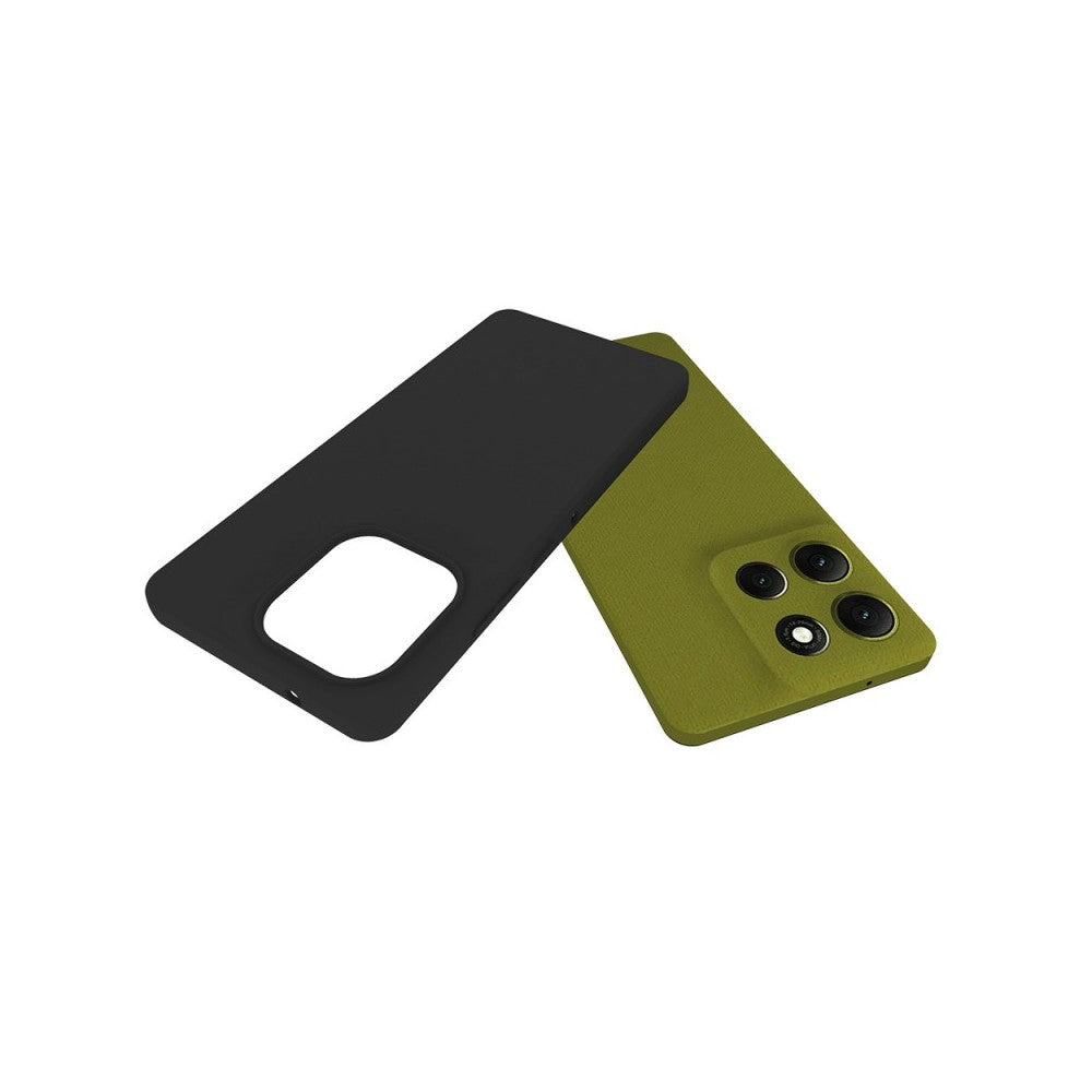 For Motorola Moto G86 5G Case Soft Matte Back TPU Black Phone Cover (Large Cutout)