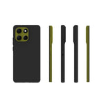 For Motorola Moto G86 5G Case Soft Matte Back TPU Black Phone Cover (Large Cutout)
