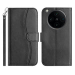 Stand Case for Oppo Find X8 Pro 5G PU Leather Wallet Phone Cover S Shape Stitching Design with Strap