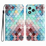 Wallet Case for Honor 400 Lite 5G Printed Pattern PU Leather Stand Phone Cover with Strap