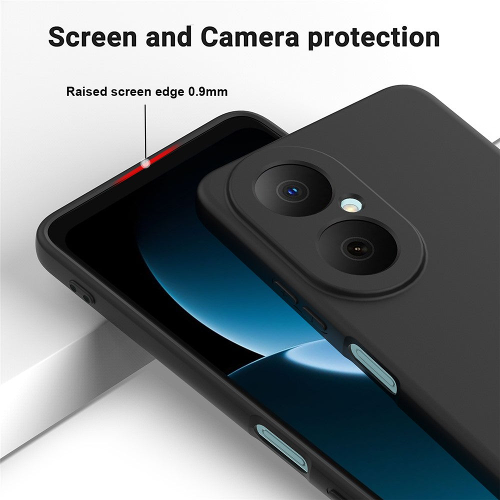 Huawei Nova Y73 4G flytande silikonskal mobilbaksida med handrem