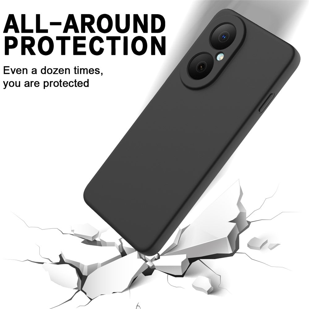 Huawei Nova Y73 4G flytande silikonskal mobilbaksida med handrem